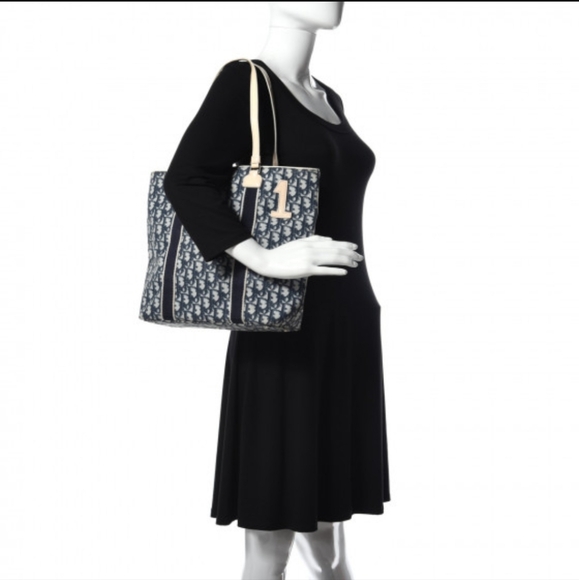 CHRISTIAN DIOR Black Monogram Trotter No 1 Shopping Tote Bag - Picture 2 of 12